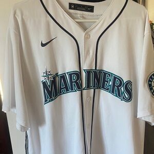 Nike Mariners White and Blue Griffey Jersey size XL